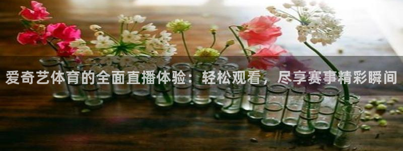 爱奇艺体育的全面直播体验：轻松观看，尽享赛事精彩瞬间