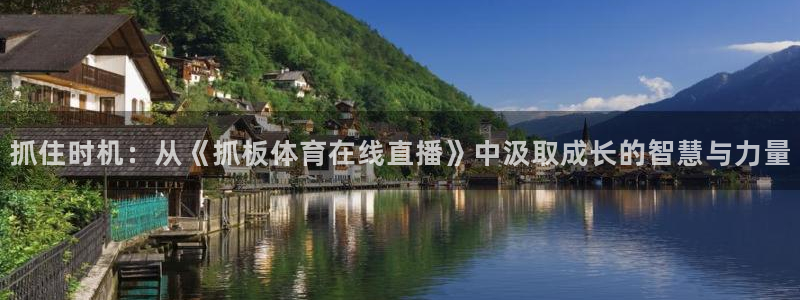 抓住时机：从《抓板体育在线直播》中汲取成长的智慧与力量