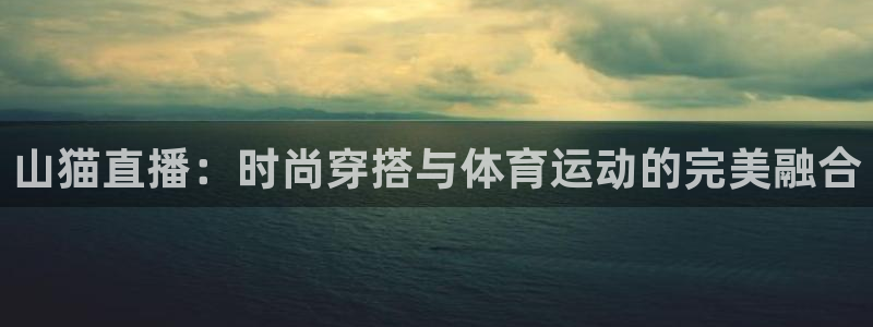 山猫直播：时尚穿搭与体育运动的完美融合